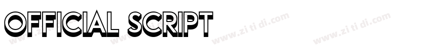 OFFICIAL SCRIPT字体转换